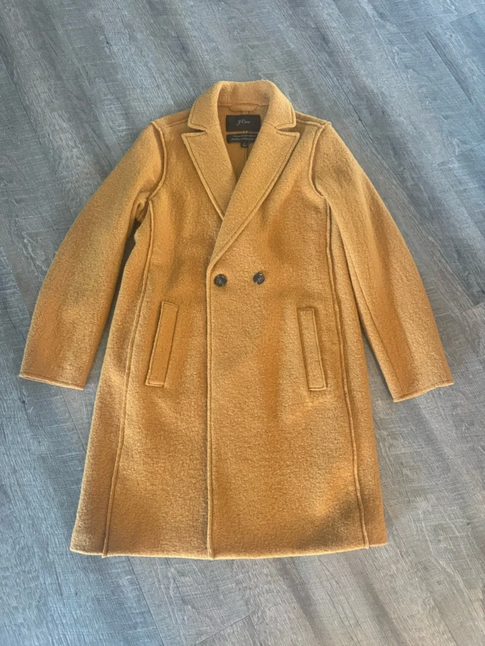J. Crew Women’s Boiled Italian Wool Daphne Pea Coat - Picture 1 of 4